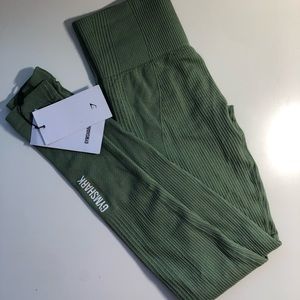 GYMSHARK Power Down Leggings - Sage Green